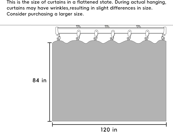 Room Divider Curtains Flexible Ceiling Tracks Set Curtain Track Ceiling Mount Blackout Curtain for Living Room Bedroom Ceiling Curtain Rod Privacy Dividers Panels W120 x H84 Beige Drape & Black Rail