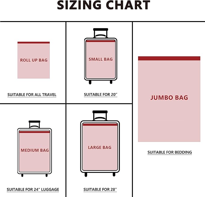 Vacuum Seal Bags for Clothing Travel and Home Storage, Travel Vacuum Bags with Electric Pump, Space Saver Compression Packing Cubes for Luggage Suitcase Bedding Blankets Clothes, 20 Combo