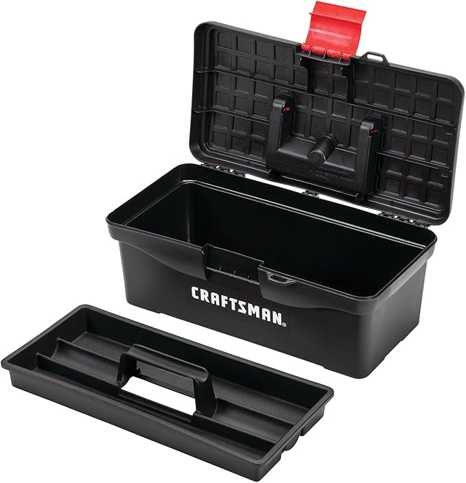CRAFTSMAN Tool Box,Lockable,13 in.,Red/Black (CMST13004),(Pack of 4)