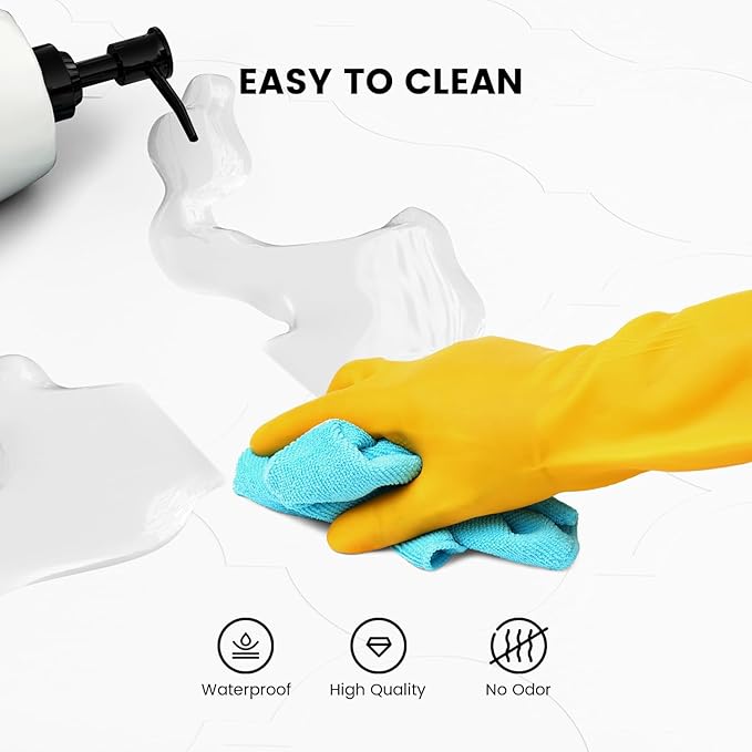 Under Sink Mat, 34" x 22" Silicone Kitchen Cabinet Tray, Waterproof & Flexible Under Sink Liner for Kitchen Bathroom and Laundry Room(White)