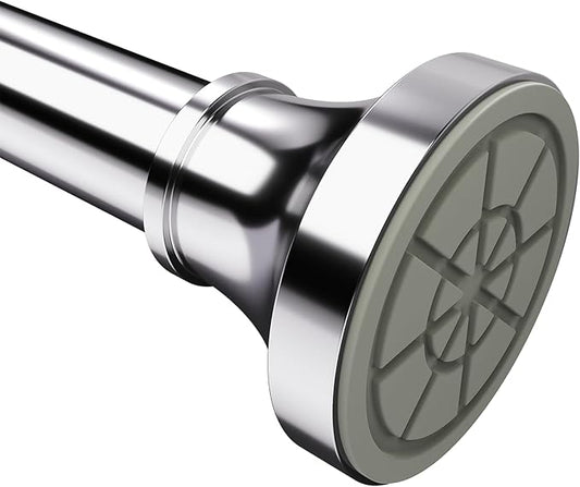 Adjustable Shower Curtain Rod 31-80 Inch, Never Rust Stainless Steel Silver Tension Rod, 1" Heavy Duty No-Drill for Bathroom, Kitchen & Closet