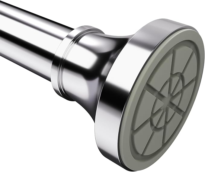 Adjustable Shower Curtain Rod 31-80 Inch, Never Rust Stainless Steel Silver Tension Rod, 1" Heavy Duty No-Drill for Bathroom, Kitchen & Closet