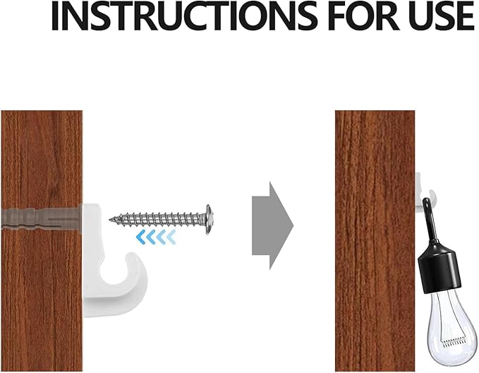 30 Pack Wire Shelf Wall Clips with Screws and Anchors – Plastic Mounting Brackets for Closet Wire Shelving, Wall Support Clips for Storage Rack Installation