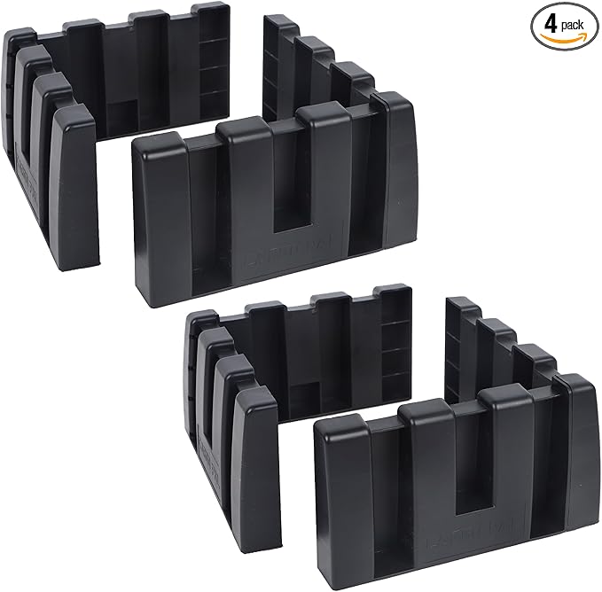 YOFIT Multipurpose Cargo Organizer Blocks Car Trunk Storage Organizer Blocks, Should Be Used with Wool Trunk's Carpet for Car/Truck/SUV/Van, Set of 4