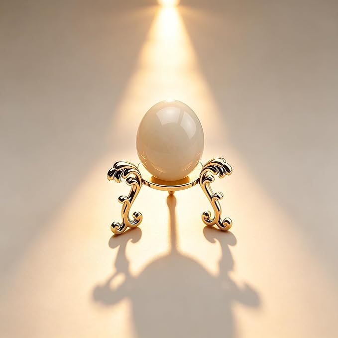 10Pcs Gold Crystal Ball Stand for Displaying Crystal Glass and Natural Rocks, Sphere Display Holder, for 40mm-80mm Sphere or Stone