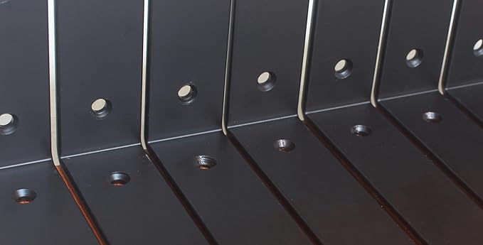 6 Pack - L 6" x H 4" x W1.5, 5mm Thick Black L Shelf Bracket, Iron Shelf Brackets, Metal Shelf Brackets, Floating Shelf, Shelf Supports with Screws