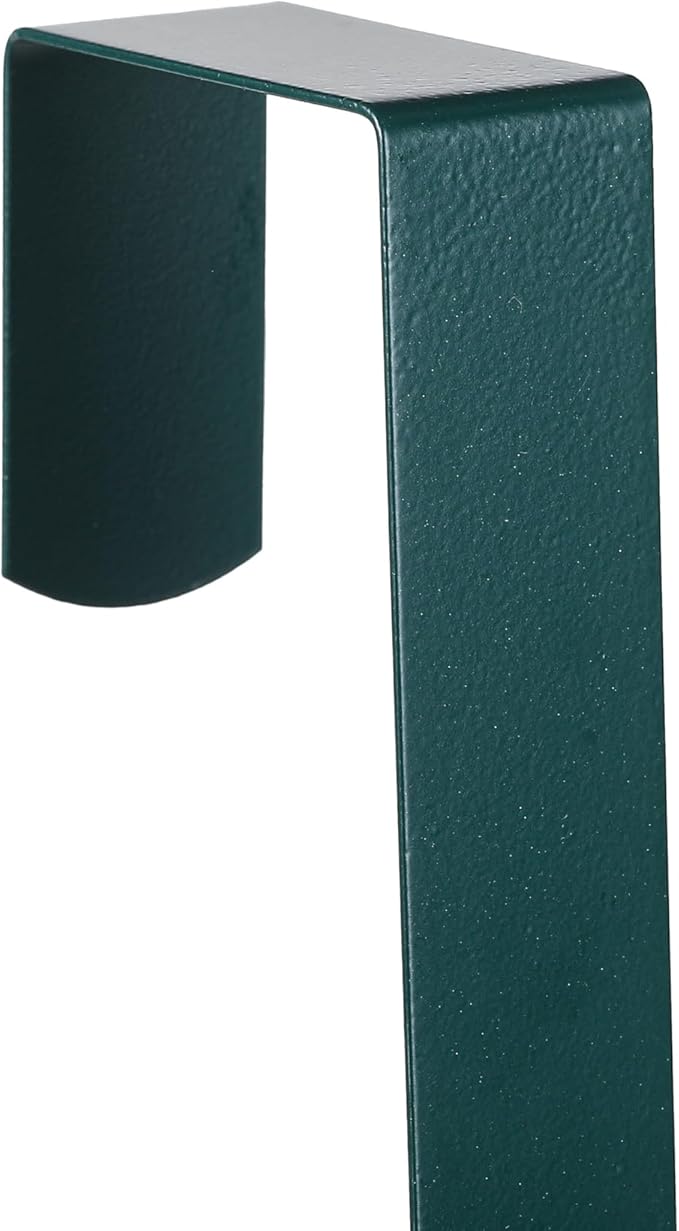 Sattiyrch 12" Wreath Hanger for Front Door,Steel Over The Door Hanger Hook,Wreath Door Hanger (Green,2)