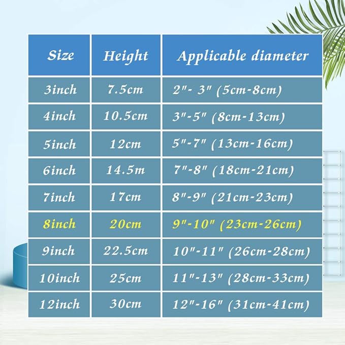 Artliving 8 Inch Black 6pcs/Set Plastic Easels Plate Display Stands Picture Frame Stand Holder