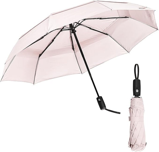 Mr. Pen- Windproof Travel Umbrella, Small Water-Resistant Automatic Folding Umbrella for Rain and Sun, Light, Compact and Portable for Women & Men, Fits Car & Backpack
