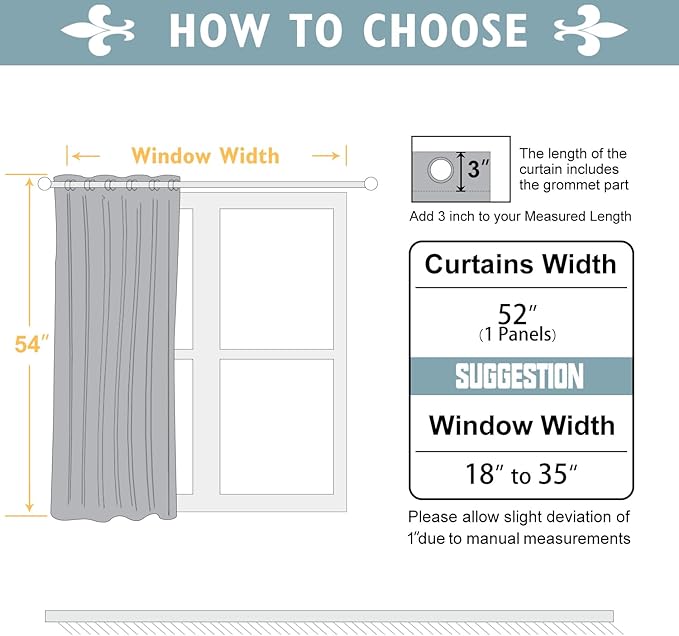 ChrisDowa Blackout Curtains 54 inches Long for Bedroom - Grommet Thermal Insulated Room Darkening Curtains for Living Room (1 Panel, Biscotti Beige, 52 x 54 Inch)