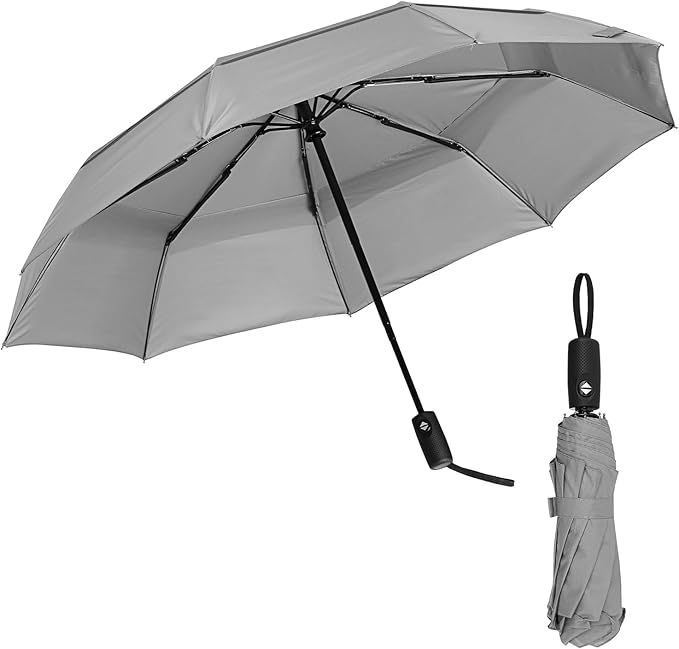 Mr. Pen- Windproof Travel Umbrella, Small Water-Resistant Automatic Folding Umbrella for Rain and Sun, Light, Compact and Portable for Women & Men, Fits Car & Backpack