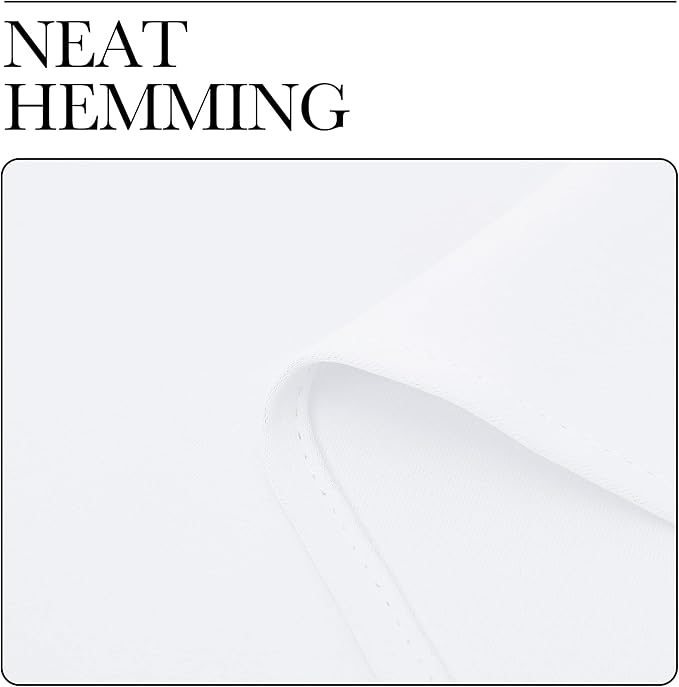NICETOWN Room Darkening Window Treatment Curtain, Pure White, 1 Panel, 55 by 57, Energy Smart Thermal Insulated Block Out Sunlight Shade & Blind for Bedroom with Grommet Ring Top