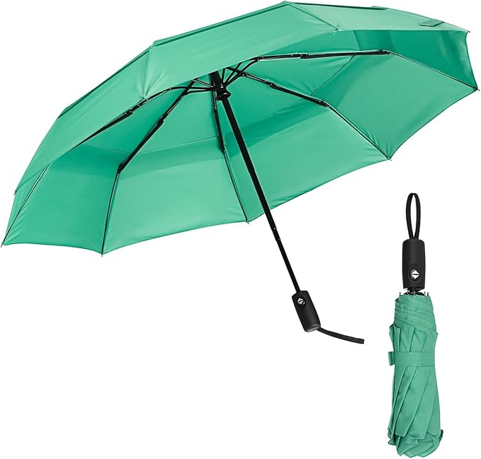 Mr. Pen- Windproof Travel Umbrella, Small Water-Resistant Automatic Folding Umbrella for Rain and Sun, Light, Compact and Portable for Women & Men, Fits Car & Backpack