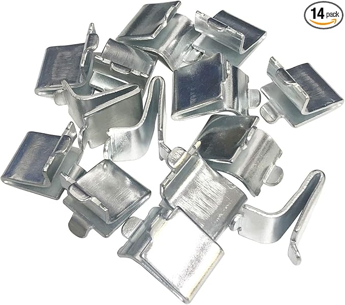 Adjustable Steel Pilaster Shelf Support Clips -14 Pieces