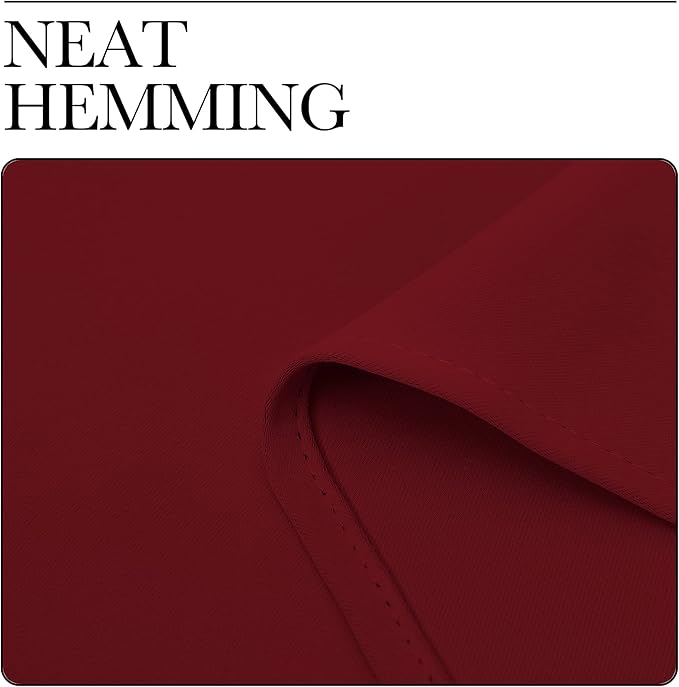NICETOWN Blackout Curtain Blind for Bedroom, Single Panel, W42 x L54 inches, Burgundy Red, Thermal Insulated Grommet Blackout Room Darkening Drape/Drapery