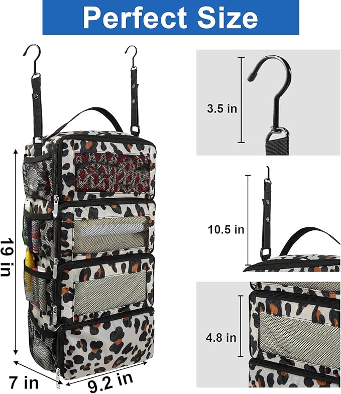 Olosar Suitcase Organizer, Travel Luggage Organizer Portable Hanging Travel Shelves Collapsible Hanging Packing Cubes for Carry on Suitcase