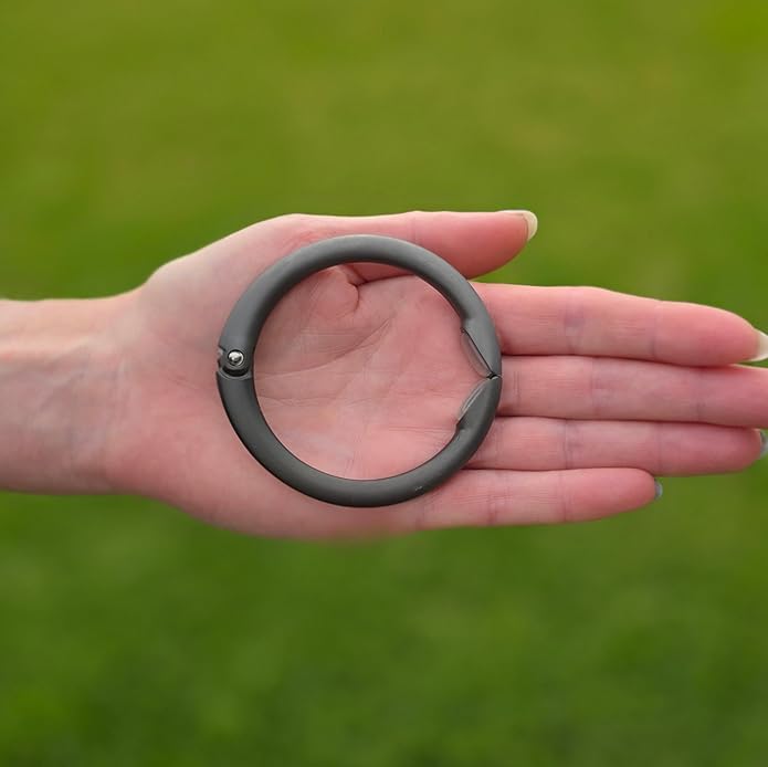 Clipa Bag Hanger - The Ring that Opens Into a Hook, Closes Automatically | Hangs Almost Anywhere in Just 1/2" of Space | Holds 33 lbs Yet Weighs Only 1.6 oz | 8 Styles | 3 yr Warranty