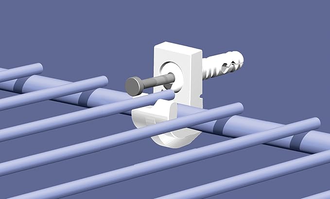 ClosetMaid 56610 Pre-Loaded Wall Clips, White 7-Pack