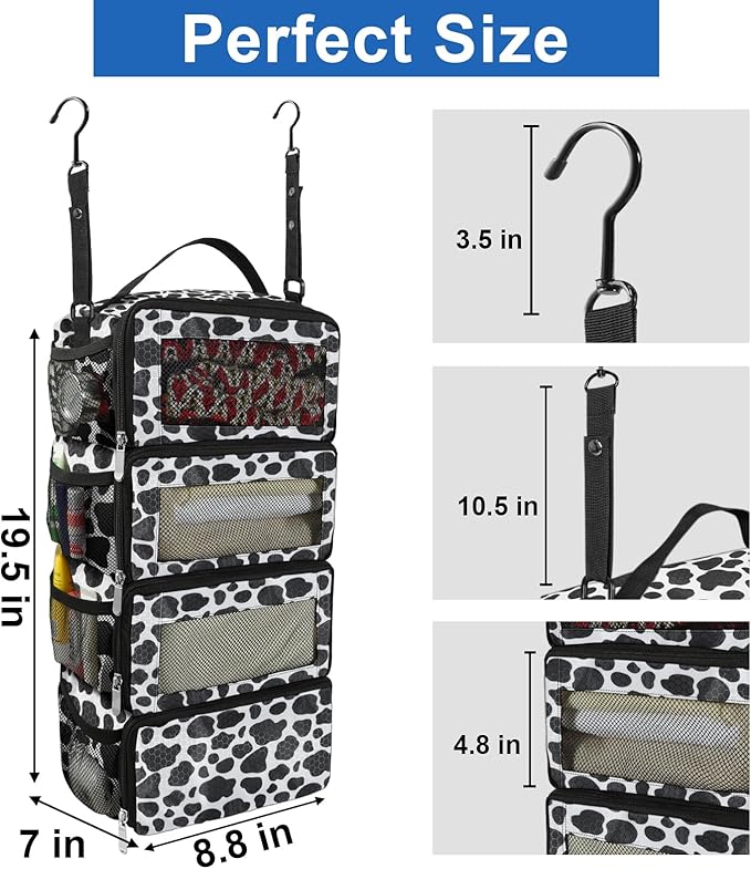 Olosar Suitcase Organizer, Travel Luggage Organizer Portable Hanging Travel Shelves Collapsible Hanging Packing Cubes for Carry on Suitcase