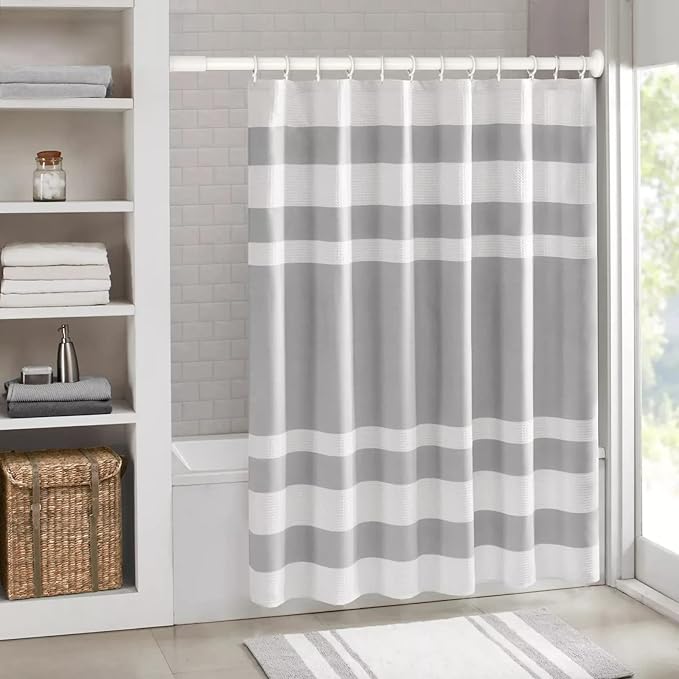 Umimile Tension Curtain Rod, 51-86 inches Adjustable Spring Shower Tension Curtain Rod, Stainless Steel Closet Rod for Windows or Shower, No Drilling, No Rust, Easy to Install, White