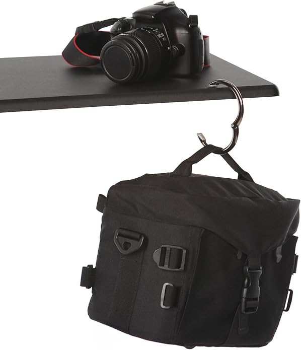 Clipa Bag Hanger - The Ring that Opens Into a Hook, Closes Automatically | Hangs Almost Anywhere in Just 1/2" of Space | Holds 33 lbs Yet Weighs Only 1.6 oz | 8 Styles | 3 yr Warranty