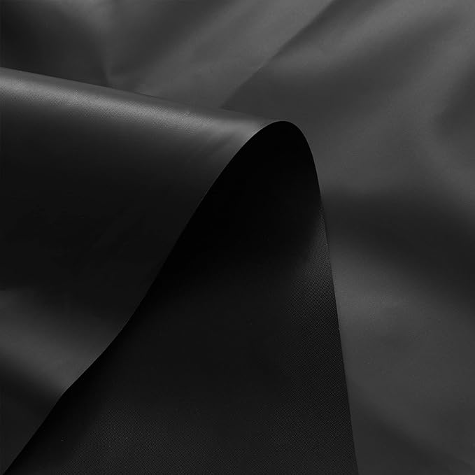 Barossa Design 54W x 78H Stall Shower Curtain Liner Black - Waterproof Lightweight PEVA Plastic Shower Liner with 3 Magnets & Metal Grommets - Black