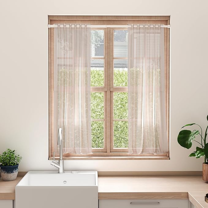 FVONZON Tension Curtain Rod White Spring Tension Curtain Rods 26-39 inch 6Pack Adjustable Spring Rods Extendable Tension Rod For Closet, Window, Kitchen,Bookshelf,Bathroom