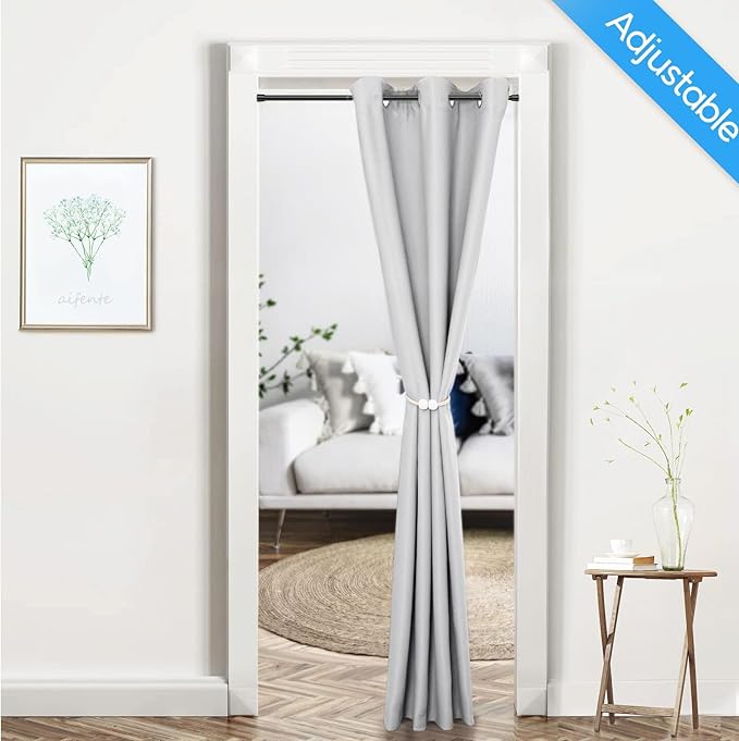1 Pack Spring Tension Rods 17-38 Inches, 5/8 Inch Diameter Black No Drill Spring Loaded Adjustable Extendable, Small Short Tension Curtain Rod for Windows Kitchen Doorway Closet Cupboard