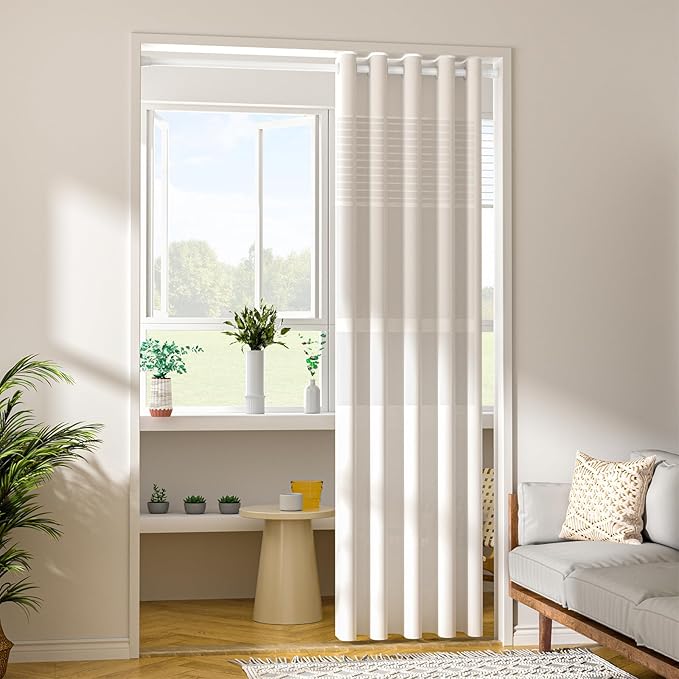 White Tension Curtain Rod 30 to 64 Inch,Adjustable Curtain Rod,Shower Tension Curtain Rod No Drilling,7/8" Spring Curtain Rods for Windows Closet Doorway Door