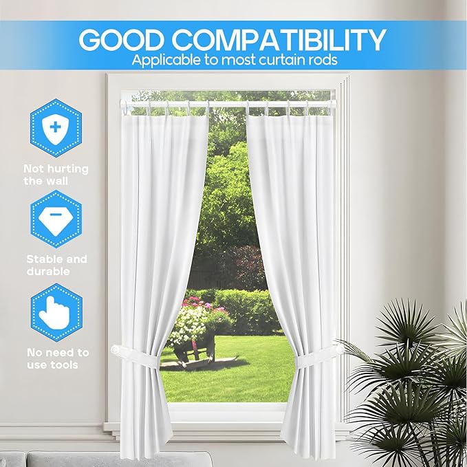 1 Pack Spring Tension Rods 18-26 Inches, 7/8 Inch Diameter White No Drill Spring Loaded Adjustable Extendable, Small Short Tension Curtain Rod for Windows Kitchen Doorway Closet Cupboard