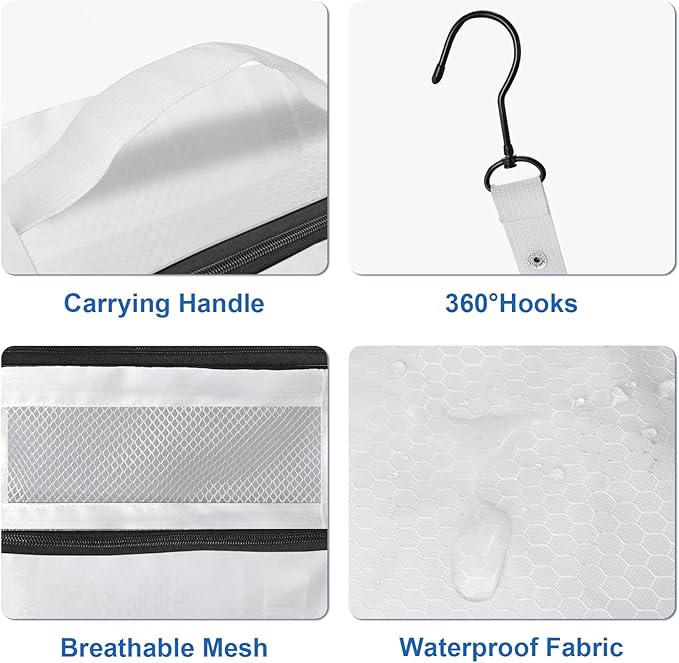 Olosar Suitcase Organizer, Travel Luggage Organizer Portable Hanging Travel Shelves Collapsible Hanging Packing Cubes for Carry on Suitcase