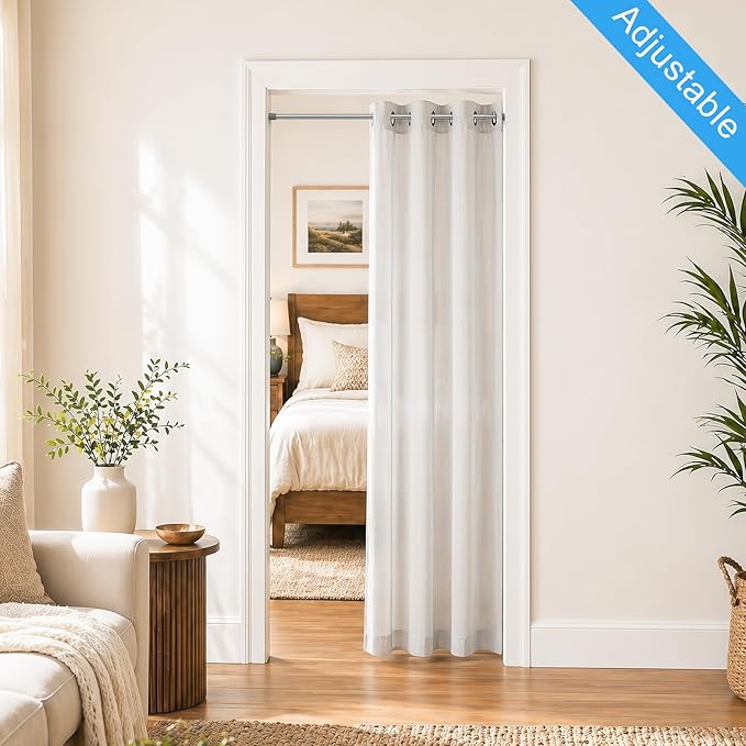 1 Pack Spring Tension Rods 28-45in, 5/8 Inch Diameter Silver No Drill Spring Loaded Adjustable Extendable, Small Short Tension Curtain Rod for Windows Kitchen Doorway Closet Cupboard