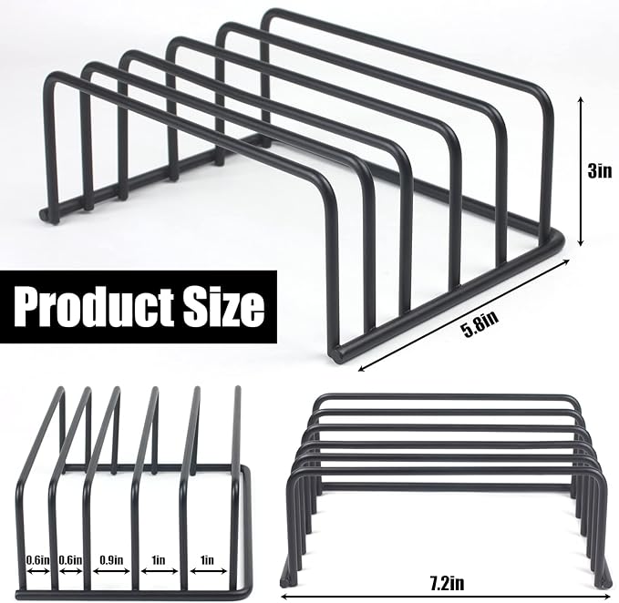 Cutting board organizers (1.0 and 0.6 inch wide slots), cutting board organizer, cutting board storage, biscuit sheets, bakeware organizers for cabinets…