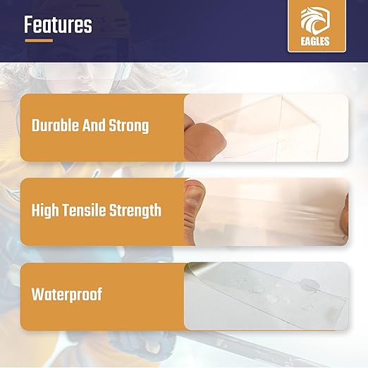 EAGLES Camo Tape Hockey Tape Multipurpose Cloth Tape Roll for Lacrosse Baseball & Softball Bats, Rackets, Pullup Bars, Handle Gardening Tools, Over Grip - Non-Reflective Camouflage Wrap