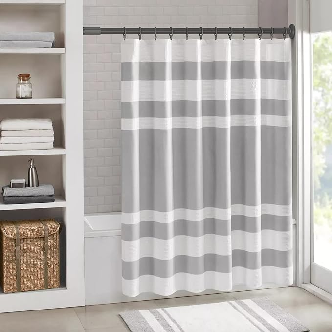 Tension Curtain Rod, 51-86 Inch,Spring Shower Tension Curtain Rod, Closet Rod, for Windows or Shower, Easy to Install, No Drilling, No Rust, for Bathroom, Rod Diameter 1.26 Inches, Black,Umimile
