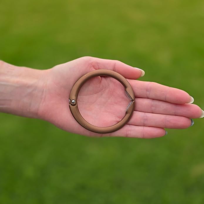 Clipa Bag Hanger - The Ring that Opens Into a Hook, Closes Automatically | Hangs Almost Anywhere in Just 1/2" of Space | Holds 33 lbs Yet Weighs Only 1.6 oz | 8 Styles | 3 yr Warranty