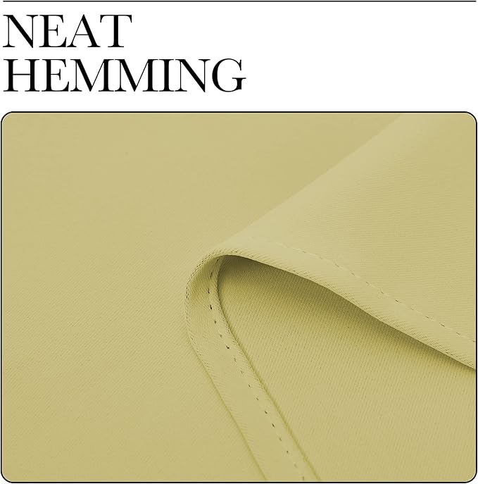 NICETOWN Lower Noise Room Divider Curtain Screen Partitions, Paler Yellow, 1 Panel, 84" Tall x 120" Wide, Blackout Sound Reducing Divider Room Drape for Doorway/Glass Window/Sliding Door/Patio