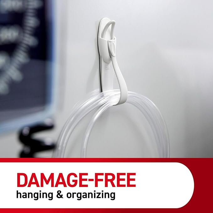 Command Cord Bundlers, Damage-Free Hanging Cord Organizer, No Tools Cord Bundler for Hanging Electrical Cables, 6 Gray Cord Bundlers and 12 Strips