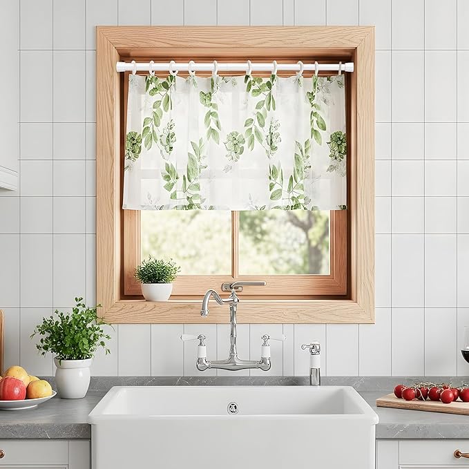 6pack White Tension Curtain Rod 16-26.9 inch Spring Tension Rod Curtain Rod Adjustable Spring Rod Extendable Tension Rod for Kitchen, Bathroom, Window, Closet.