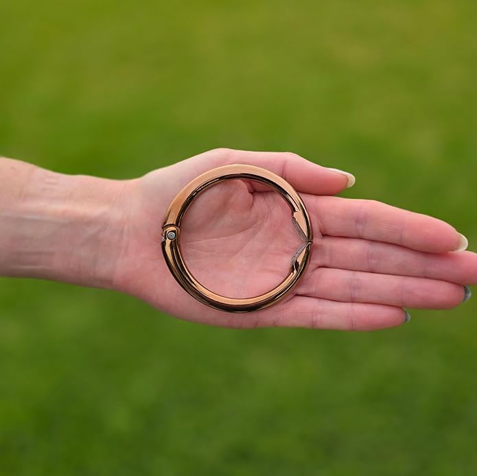 Clipa Bag Hanger - The Ring that Opens Into a Hook, Closes Automatically | Hangs Almost Anywhere in Just 1/2" of Space | Holds 33 lbs Yet Weighs Only 1.6 oz | 8 Styles | 3 yr Warranty