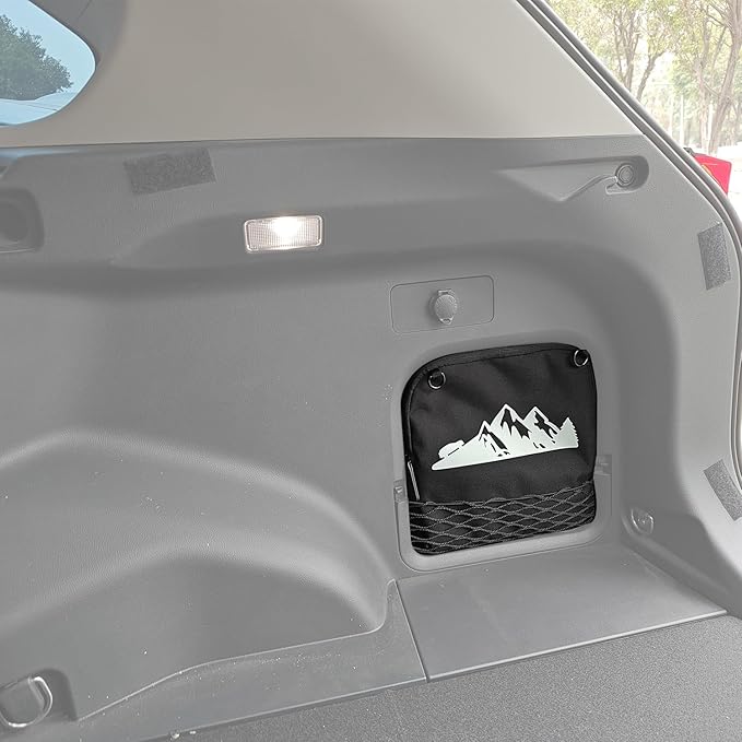 Trunk Upgrade, Trunk Organizer Pocket Bag, Trunk Cubby Storage bag,Cargo side pocket For Toyota Rav4 2025 2024 2023 2022 2021 2020 2019 Black, 1 pc Multifunction Backpack