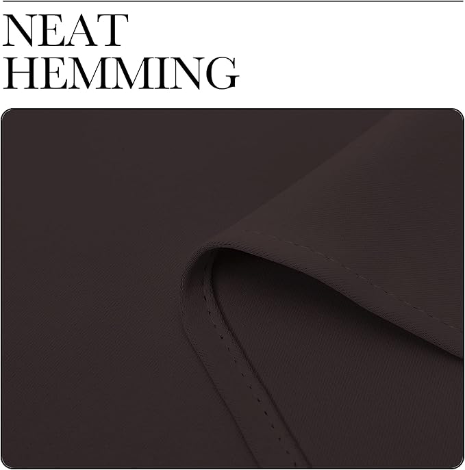 NICETOWN Kitchen Blackout Window Curtain Panel, Toffee Brown, 1 Panel, 55 by 96 inches Long, Home Fashion Thermal Insulated Solid Grommet Room Darkening Drape for Apartment