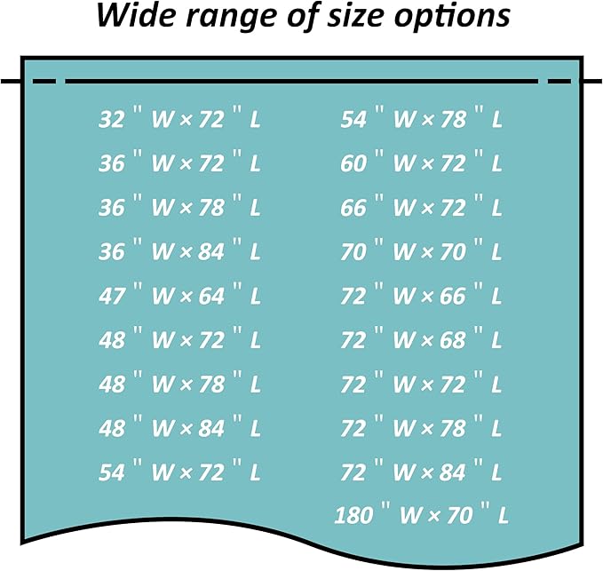 Mrs Awesome 60x72 Shower Curtain Liner with 6 Magnets Clear PEVA, 10 Hole Thick Plastic Shower Curtain for Bathroom, Waterproof, 60 x 72 inches, Clear