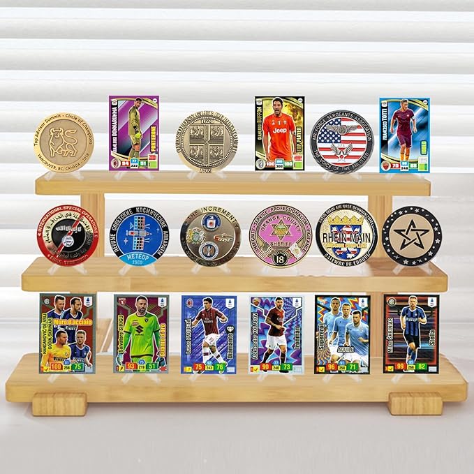 vivinin 32Packs Card Display Stand, Card Stand, Card Stands for Sports Cards, Trading Card Stand, Acrylic Material, 2.2 Inch Tall