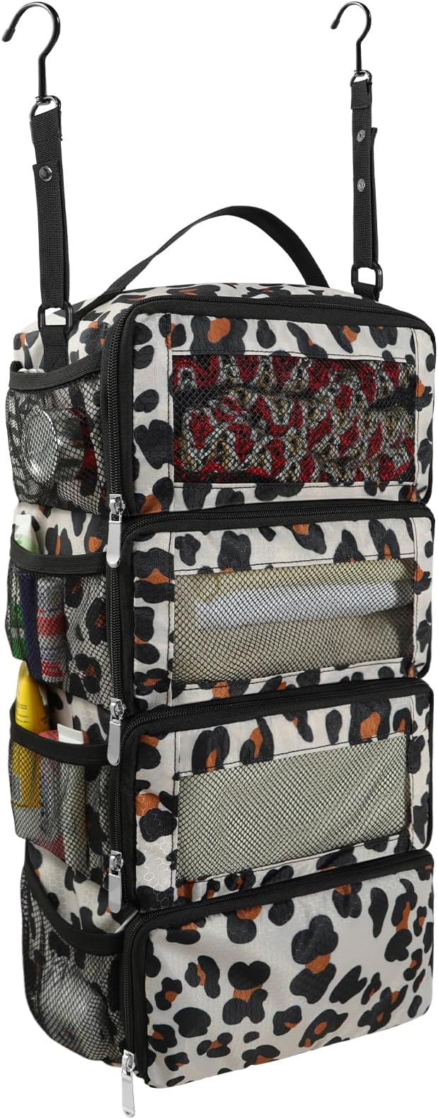 Olosar Suitcase Organizer, Travel Luggage Organizer Portable Hanging Travel Shelves Collapsible Hanging Packing Cubes for Carry on Suitcase