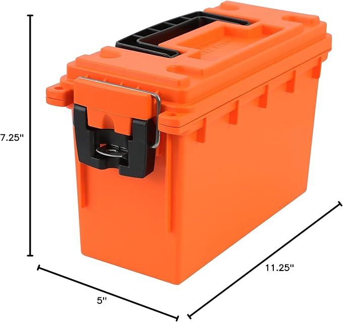 Sheffield 12680 Marine Storage Box, Dry Box Made in USA, Waterproof Container for Boat and Dock Gear, Small Parts Organizer with Latch, Stackable
