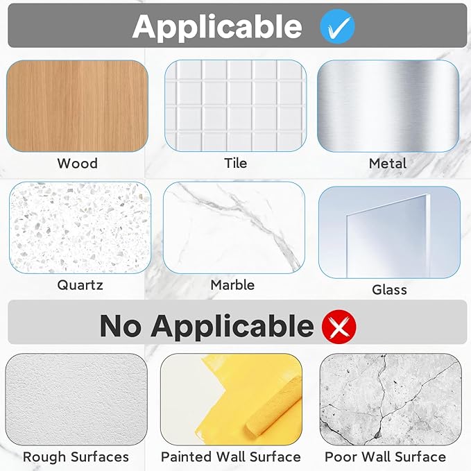 20 Pack Shower Caddy Adhesive Replacement, Strong Adhesive Hooks for Shower Caddy, Waterproof Shower Adhesive Strips, No Drilling,for Bathroom Storage Shelves and Kitchen Racks