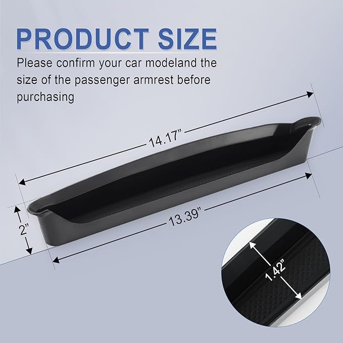 SINGARO Passenger Storage Tray Organizer Grab Handle Storage Box Compatible with 2018-2023 Jeep Wrangler JL JLU, Jeep Wrangler Accessories, Car Interior Accessories, Black
