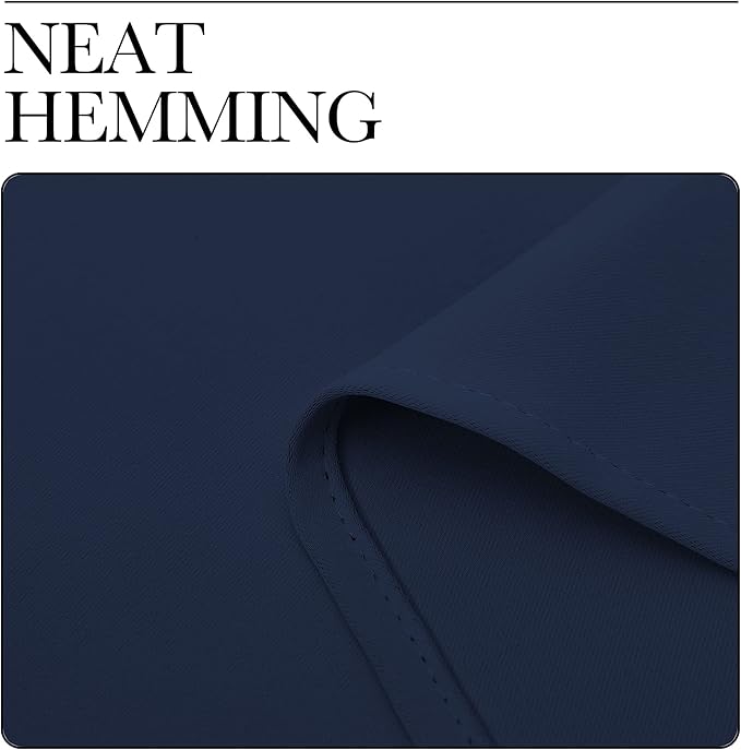 NICETOWN Navy Blue Blackout Curtain 118 inch Long, W55 x L118, 1 Panel, Thermal Insulated Window Treatment with Grommet Room Darkening Thermal Insulated Panel for Bedroom/Living Room