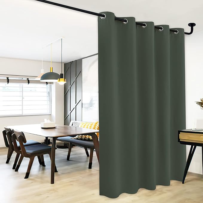 NICETOWN Dark Mallard Bedroom Blackout Curtain Panel, 1 Panel, 70 x 84 inch, Privacy Window Thermal Insulated Blackout Drape/Drapery for Loft, Guestroom